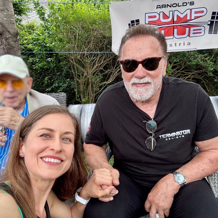 Jacqueline Sammet mit Arnold Schwarzenegger